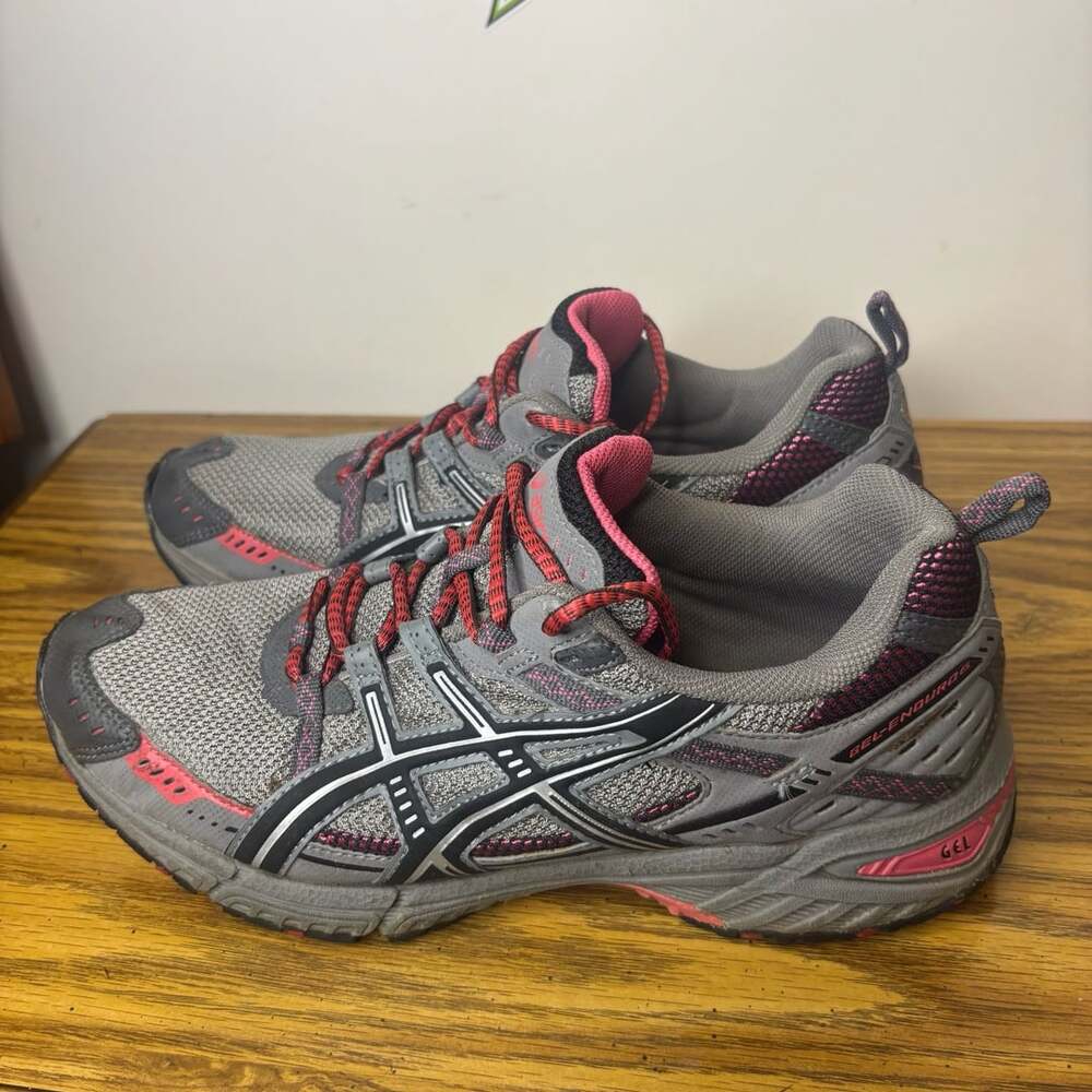 ASICS GEL ENDURE 6 GYM RUNNING TRANING SNEAKERS WOMENS BLUE RED SHOES SIZE 11